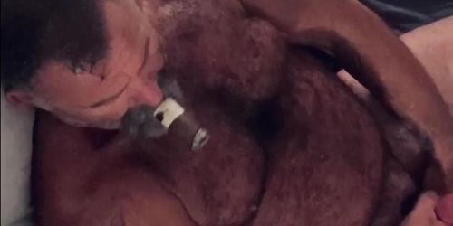 Hairy cigar daddy cum huge load