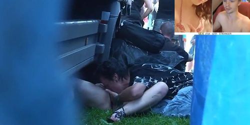 Public sex at Czech rock festival