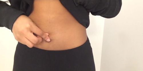 Requested BellyNavel Piercing QA (Larissa Mendes)