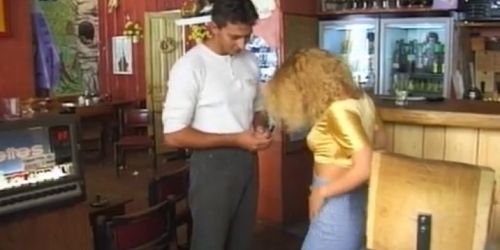 New waitress interviewed and fucked to seal the deal