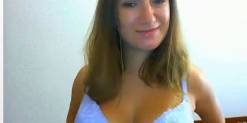 Cute Teen Does A Striptease