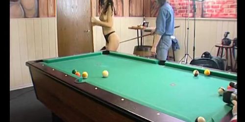 Getting his blue (8) balls taken care of - Julia Reaves