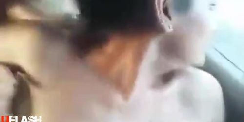 indian girls flashing in running car