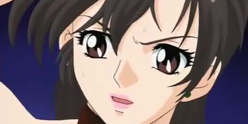 Huge hentai cock ruined the body of bound gal