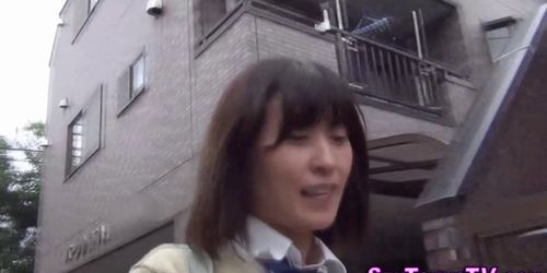 Japanese teen toys pussy - video 2