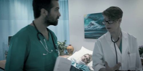 Donnie Rock plows patient Arya Faes twat balls deep