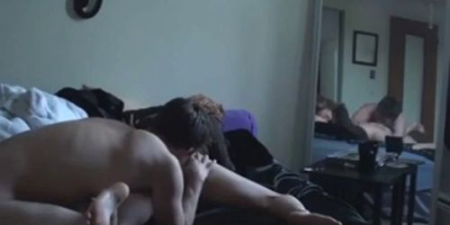 Fuck in front of a mirror! #1 / hot college sex tape