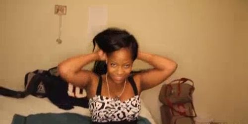 EBONY TUGJOBS - Handjob After Refreshing Shower