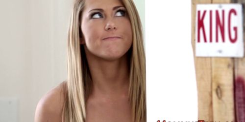 Blonde lesbian gets eaten