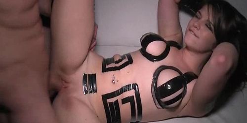 Hot facials in the VIP room for slutty teens fucked hardcore