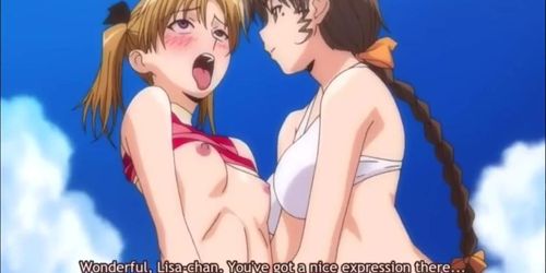 Anime Naked Lesbians Beach - Yuri beach sex - Tnaflix.com