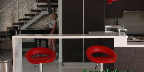 Teen rides stepdads cock - video 4