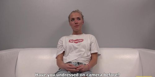 Lovely Blonde At Casting