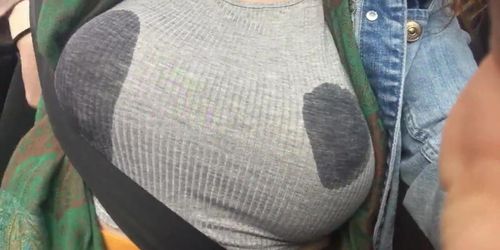 Milk Boobs T Shit Wet - Soaking Shirt Breast Milk - Tnaflix.com