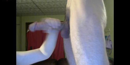 Huge 10 Inch Dick Cums From Blowjob