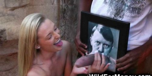 Funny WTF BBC Cums On Hitler