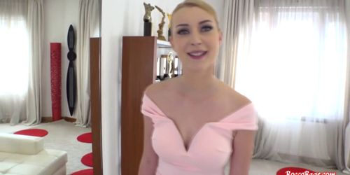 blonde teen enjoying Rocco s thick wang