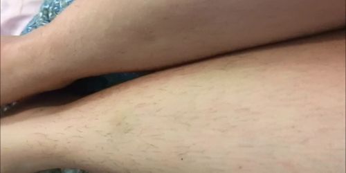 Pale Italian Girl Showing off Lots of Long Black Leg Hair Hairy Leg Fetish