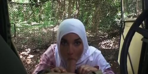 Arab Whores Outside Sucking Soldier Off In Front Of Humvee