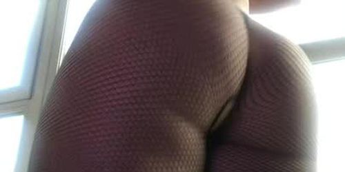 Pawg fishnet twerking