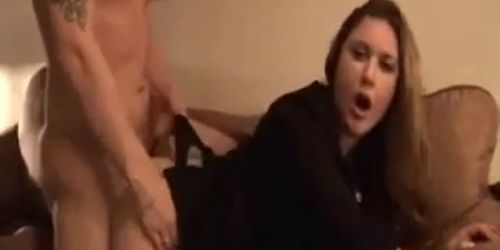 Smoking girl fucked doggy