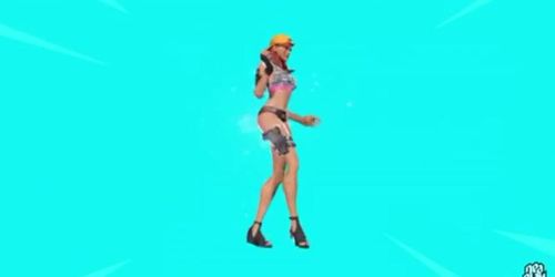 Fortnite girl dances naked 