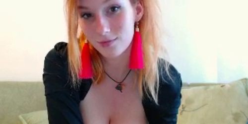 Busty Redhead teen makes a show