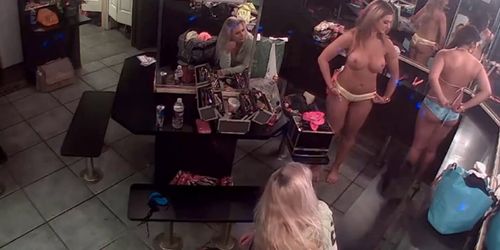 Strip club dressing room camera