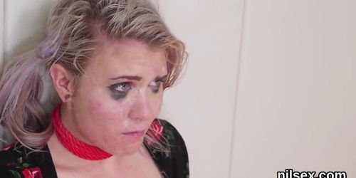 Wicked cutie is brought in anus nuthouse for painful treatment