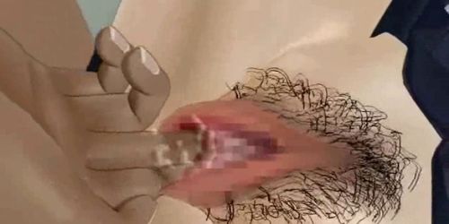 Animated gets hairy cunt fucked