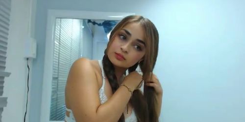 Super Sexy Latina Hairplay, Striptease and Brushing, Long Hair, Hair - video 1