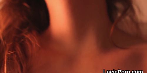 Amateur lesbo nymphos get their spread snatches licked and reamed