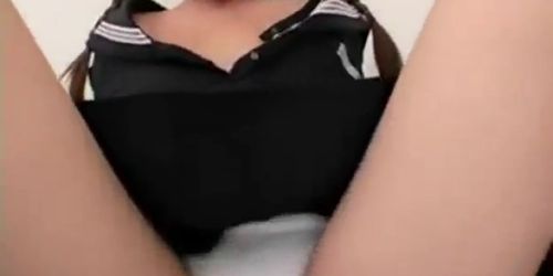 Smoking Asian Schoolgirl