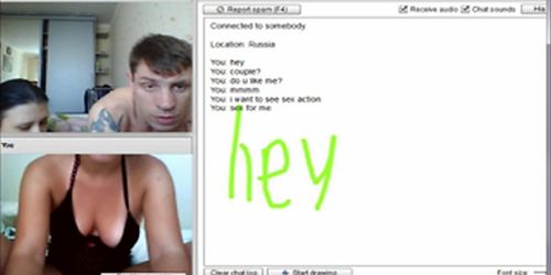 Amateur pijpbeurt op Chatroulette