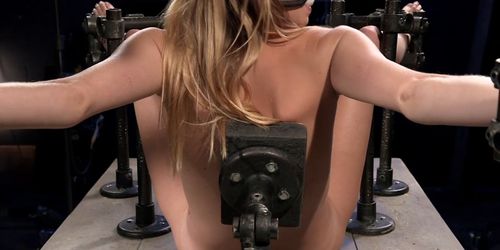 Blonde ass hooked in device bondage (Ashley Lane, Madison Rayne)