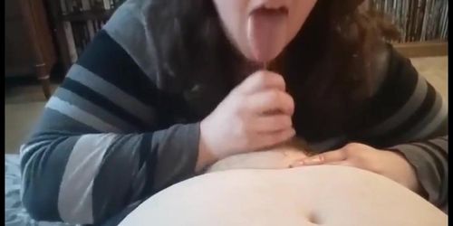 BBW MILF POV SLOPPY WET BJ & SWALLOWS DELICIOUS CUM