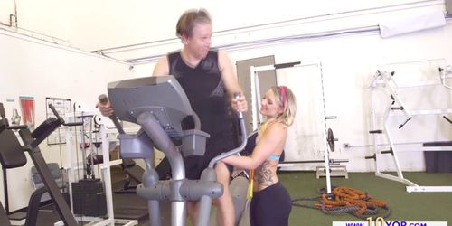 Mick Blue fucks a hot slut in the gym (Cali Carter)