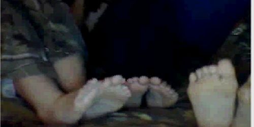 Feet size 9, 6 and 9 on Omegle