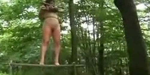 Hanged by the Boobs in the forest