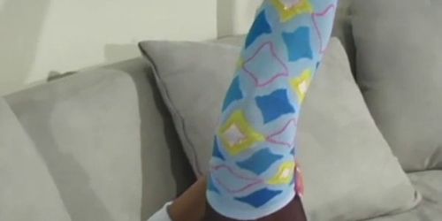 Colored pantyhose for sweetie - video 38