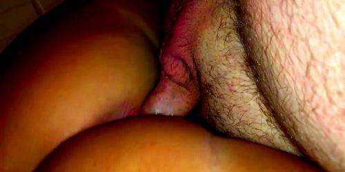 Riding a cock until throbbing creampie