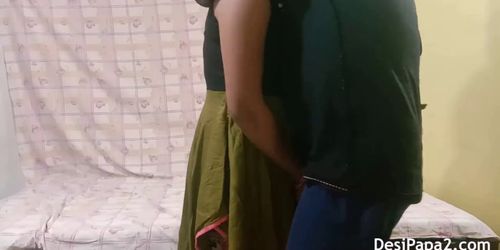 indian desi bhabhi with her husband in risky indoor bedroom sex