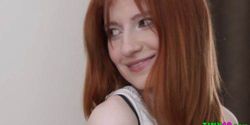 Little redheaded slut gets nailed