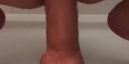 Horny teen with Big dildo