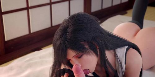 Tifa Lockhart Licking Some Dick