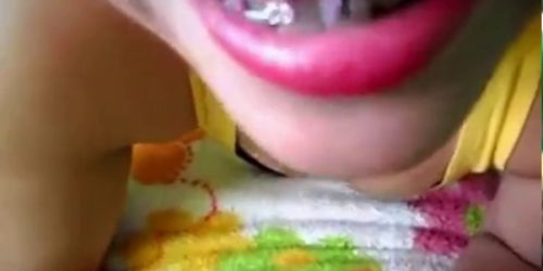 Brazilian Girl Eating Cum Cake - video 1