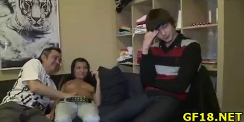 Sex appeal round assed chick spreads long legs wide open and feel - video 17