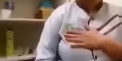 big tits aunty force to sex while working