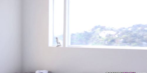 Sweet Marissa Mae having a large massive dick in her pussy