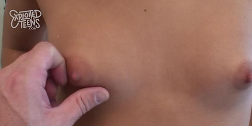 Brunette Teen Makes Her First Porn Video - Kara Novak